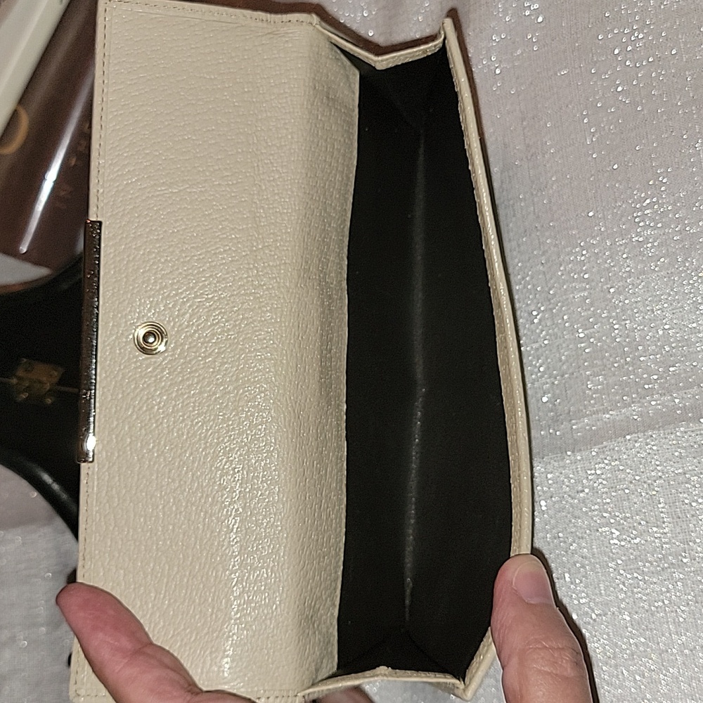 Gucci GG Monogram Logo Canvas Leather Long Wallet Authentic - Picture 5 of 16